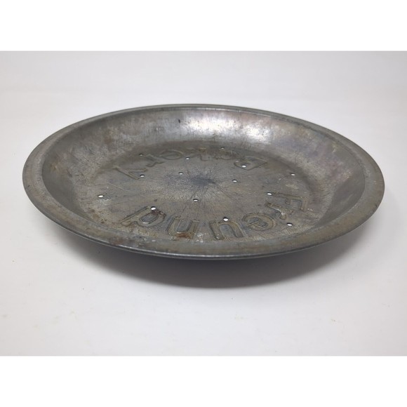 Freund Bakery Tin Metal Pie Pan 9” St Louis Missouri Kitchen Jewish Decor VTG - Picture 5 of 9